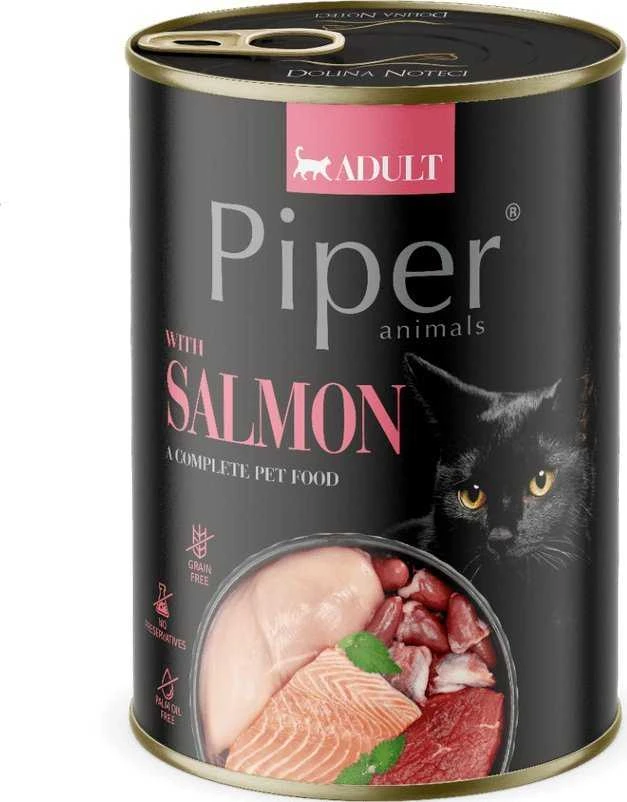 Dolina Noteci Drėgnas Kačių Maistas - Piper Lašiša 400g