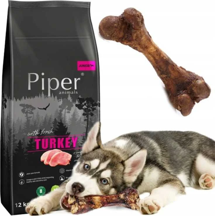 Šunų Maistas - Dolina Noteci Piper Junior - Kalakutiena, 12 kg
