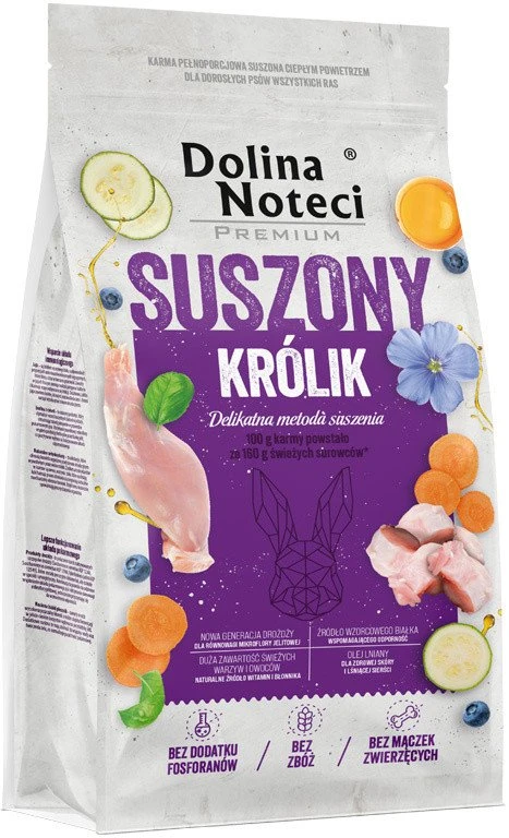 Šunų Maistas - DOLINA NOTECI Premium Džiovinta Karka 9kg Be Grūdų 26% Baltymų