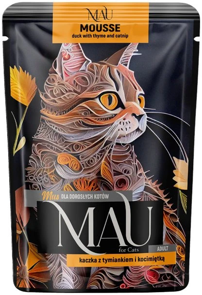Dolina Noteci MAU Mousse antiena with thyme and catnip – šlapias kačių maistas – 85g