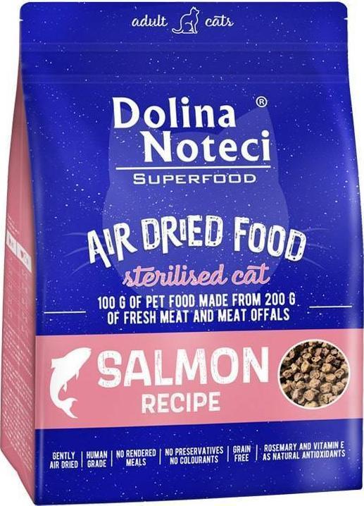 Kačių Maistas - DOLINA NOTECI Superfood Sterilizuotas Lašiša 43% Baltymų 1kg