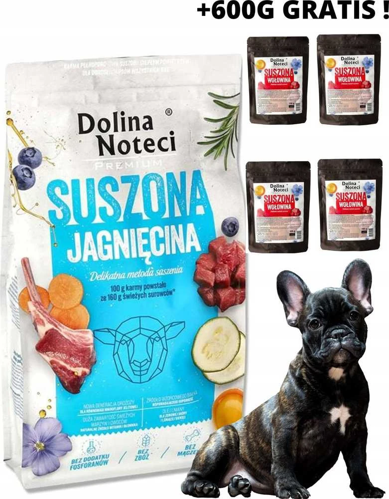 Šunų Maistas - Dolina Noteci 9 Kg Džiovinta ėriena