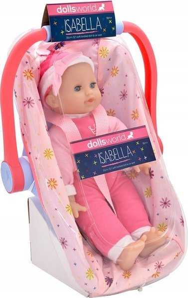 WORLD Lėlių pasaulis LĖLĖS PASAULIS LĖLĖ ISABELLA NEŠĖKLĖJE 30 cm