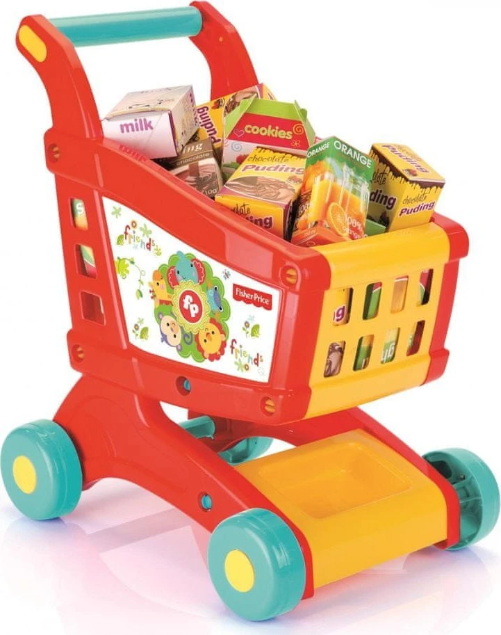 Pirkinių krepšelis su 16 priedų, Dolu Fisher Price 48 cm, 1806