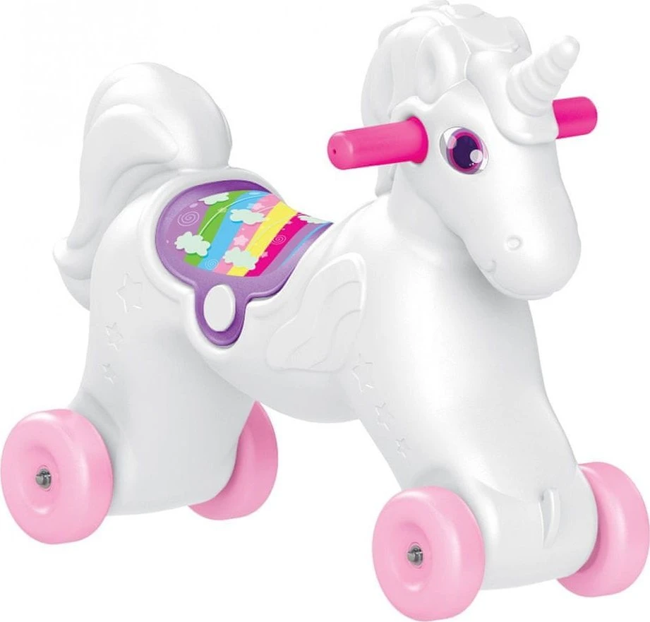 Supamas arkliukas su ratukais Dolu Unicorn 2in1, 2509