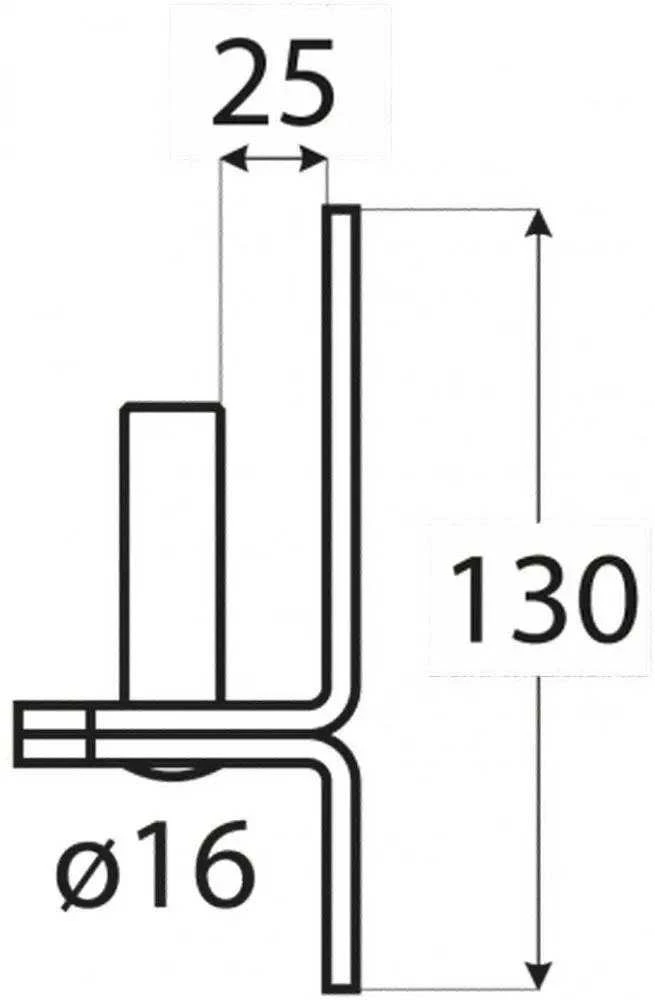 Gembė durims Domax 83062, juoda