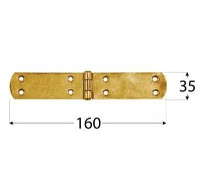 Domax Lankstas baldų durims ZF 160 8073, 3.5 cm, 0.2 cm, geltona