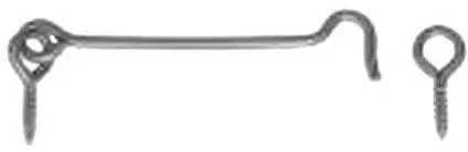Kabliukas Domax ZHK, pilka, 120 mm