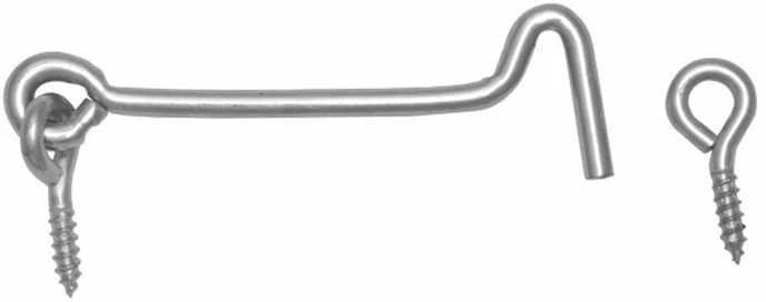 Kabliukas Domax 8873 K-100 201, sidabro, 100 mm x 17 mm