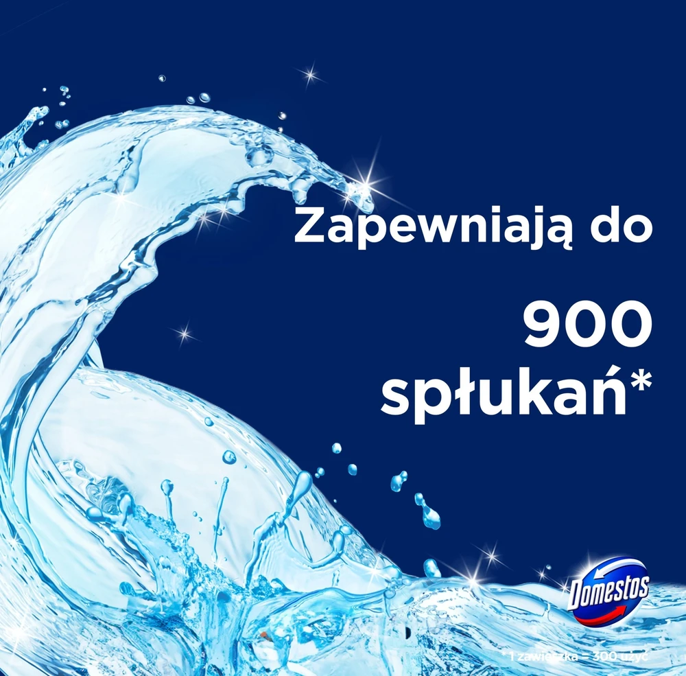 WC valiklis-gaiviklis DOMESTOS Power 5 Ocean, 3x55 g