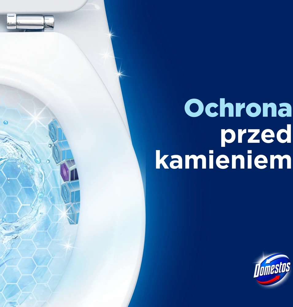 WC valiklis-gaiviklis DOMESTOS Power 5 Ocean, 3x55 g