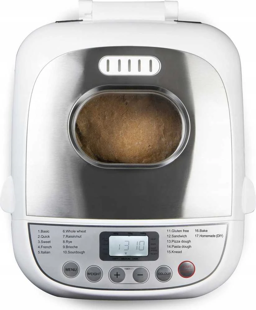 Duonkepė Domo B3976 Duonos kepimo mašina, 600 W, balta, 541D499