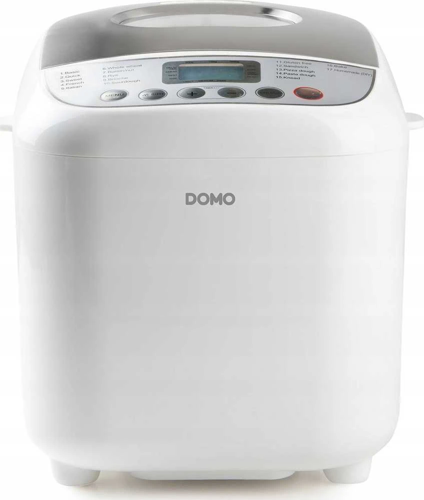 Duonkepė Domo B3976 Duonos kepimo mašina, 600 W, balta, 541D499