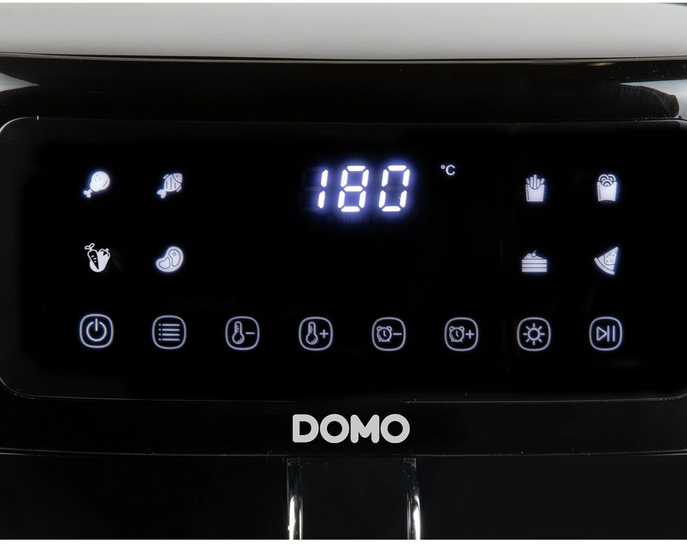 Gruzdintuvė beztłuszczowa Domo DOMO DO1134FR Gruzdintuvė beztłuszczowa 1500W, 6 L, juoda