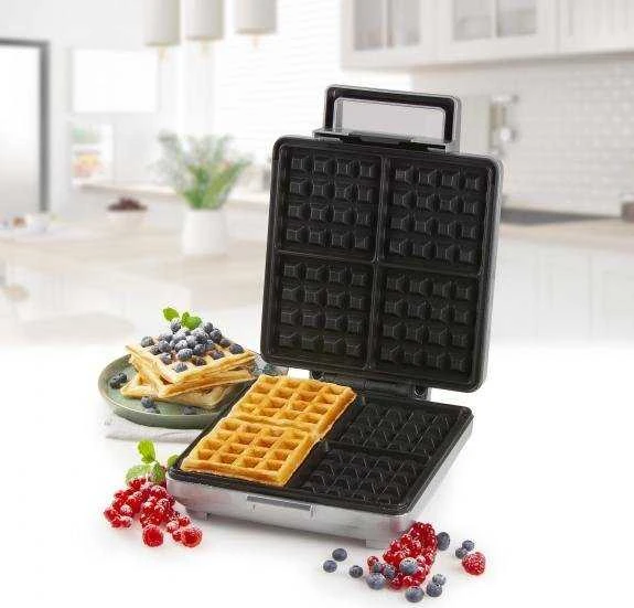 Vaflinė DOMO DO9250W vaflių keptuvė, skirta 4 belgiškiems vafliams, 1600 W