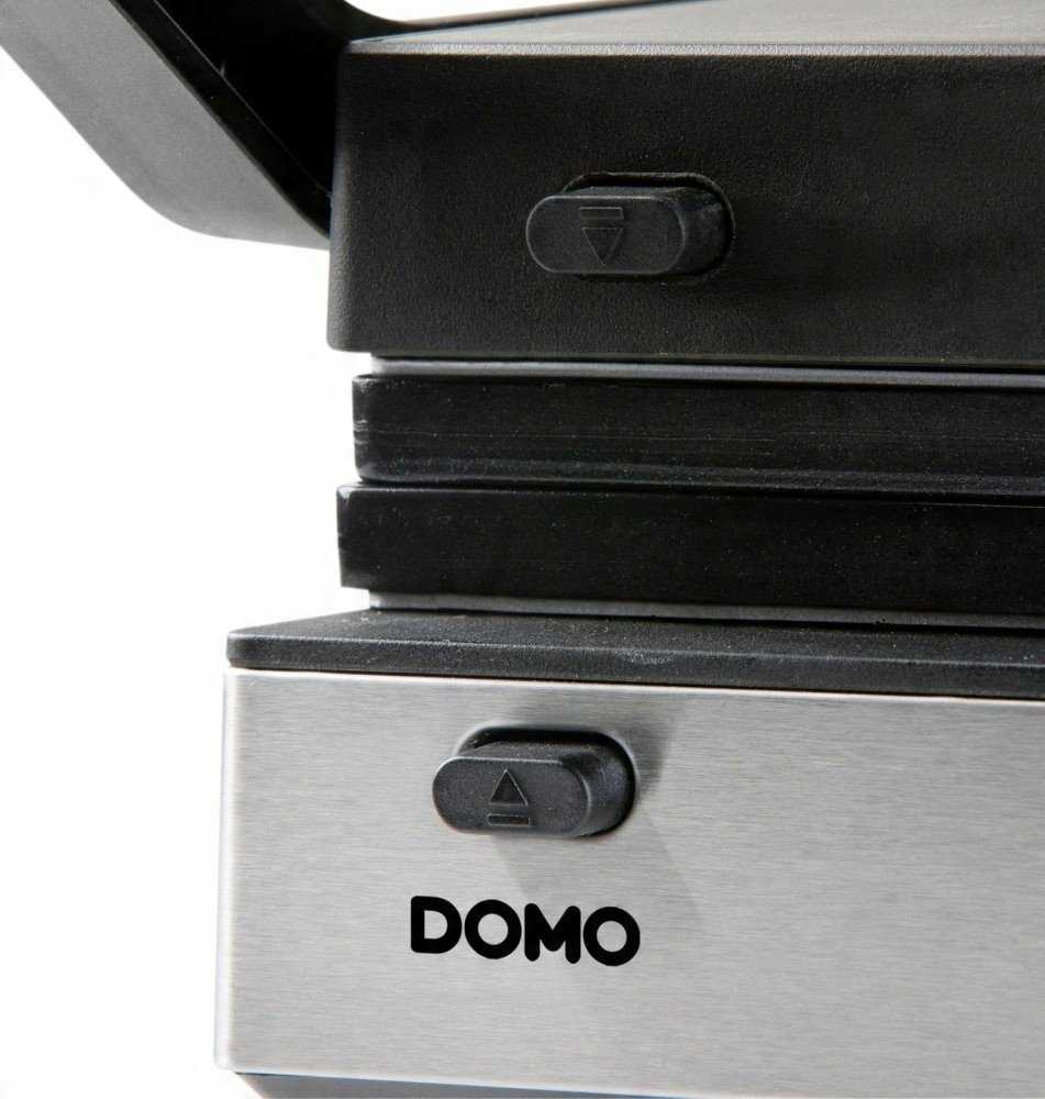 Vaflinė DOMO DO9287G juodos spalvos 166 W elektrinė ištraukiama kepsninė + vaflių keptuvė