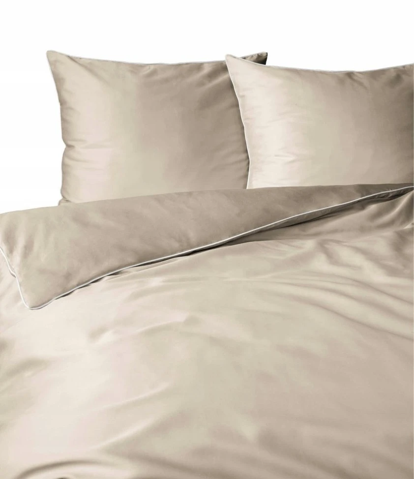 Patalynės komplektas Carruzzo Bed cover set solid dark ecru satin 145×205
