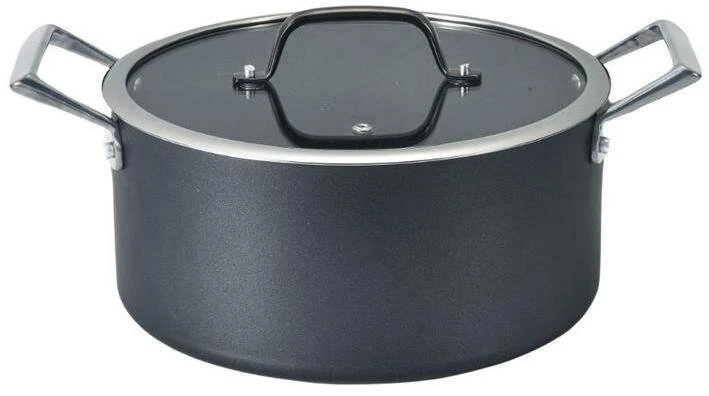 Puodas DOMOLETTI Juodas MODERN, 20 cm, 2,5 l