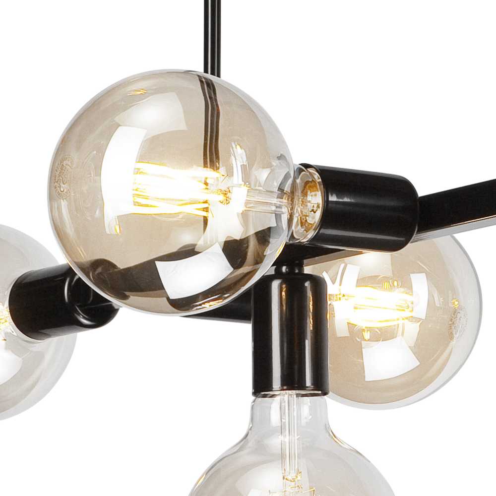 Lubinis šviestuvas Domoletti CEILING LIGHT ANARI LM-8.146 8XE27 Juodas