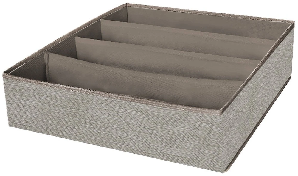 Domoletti BOXSTORAGE 4 GRID 30X30X10CM BEIGE TEXT
