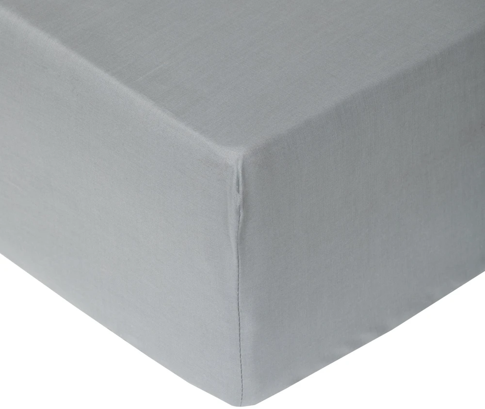 Domoletti FITTED SHEET COTTON 90X200+25 Pilkas