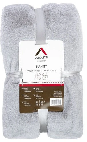 Domoletti FUR BLANKET 150X200 300/180 GSM L. Pilkas