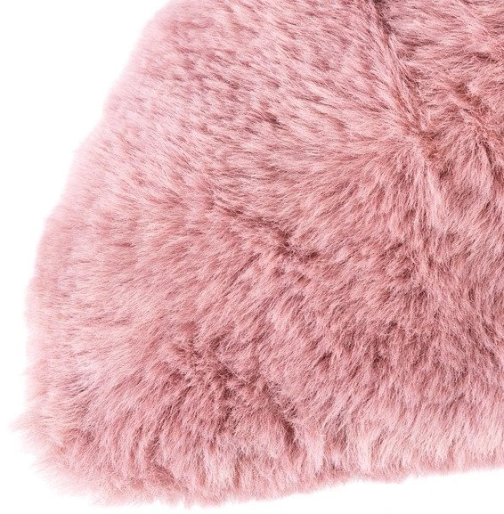 Domoletti FUR PILLOW 45X45 ZIPPER 320G Rožinis