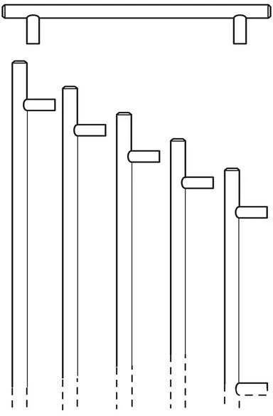 Rankenėlė DOMOLETTI 891H.96.18, juoda, 1 vnt.