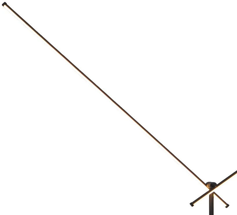Carruzzo Grindų LED šviestuvas TANGER 170CM juodas