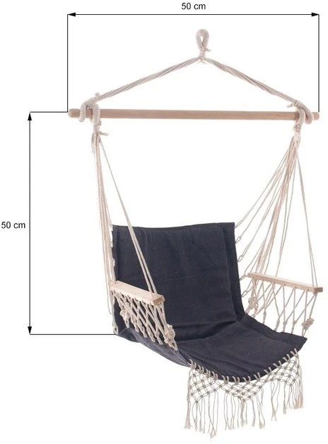 Domoletti HAMMOCK CHAIR 70237 Juodas