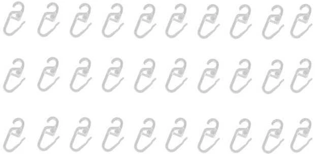 Domoletti HOOKS FOR RAIL PLASTIC Baltas (30)