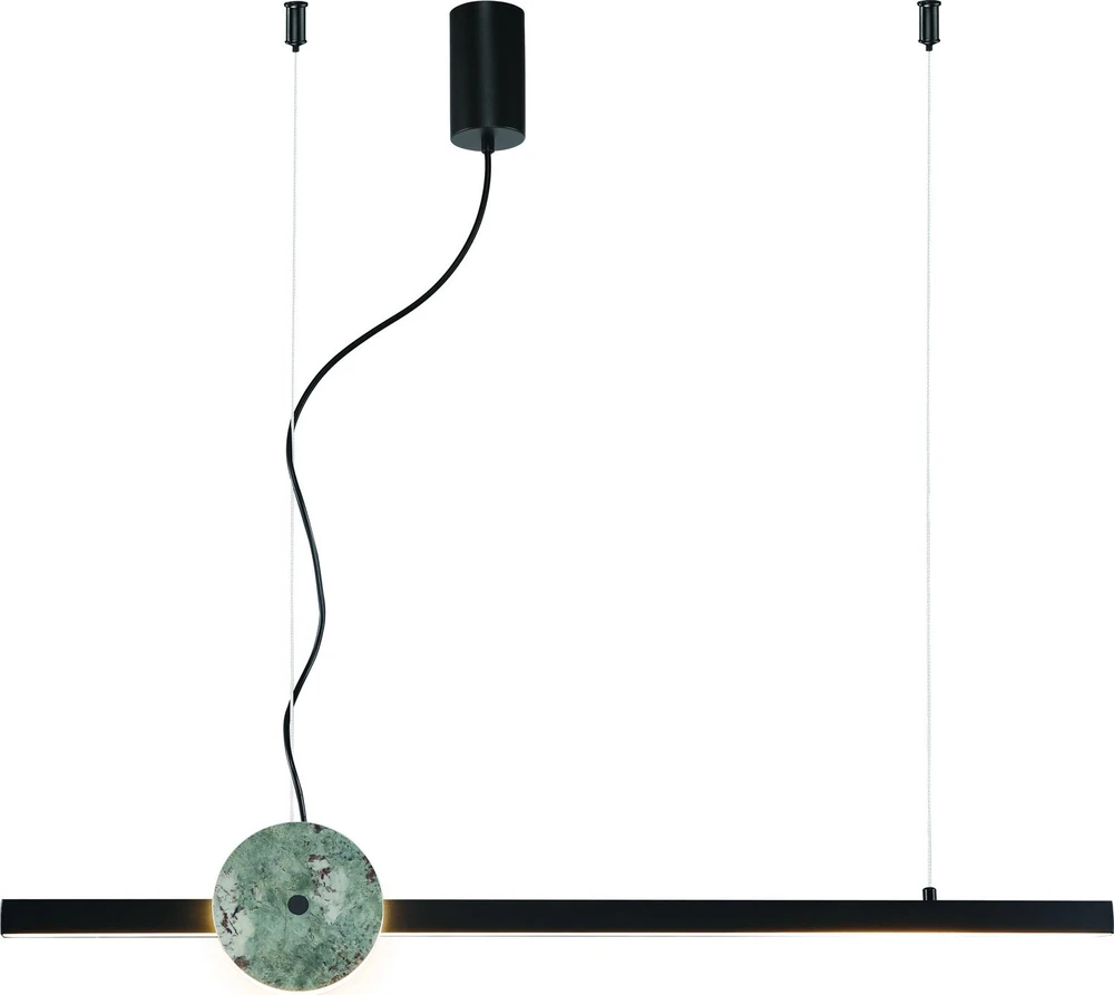 Domoletti 24W LED pakabinamas šviestuvas ANAIS, juodos/žalios sp., 3000K, 4300900