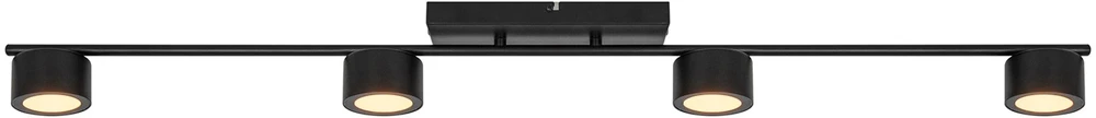 Lubinis šviestuvas Lampa sufitowa Domoletti CEILING LED LIGHT LUCA 4X4W 2700K Juodas
