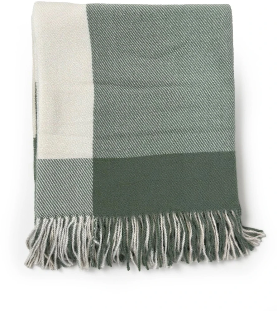 Domoletti PLAID BLANKET TENDER 130X160 Žalias/Baltas