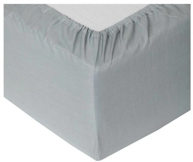 Domoletti FITTED SHEET SATEEN 200X200+25 Pilkas