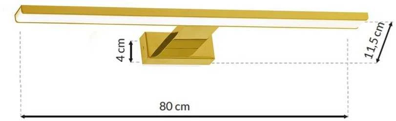 Sieninis šviestuvas Carruzzo WALL LED LIGHT MIK 80CM 15W IP44 GOLD