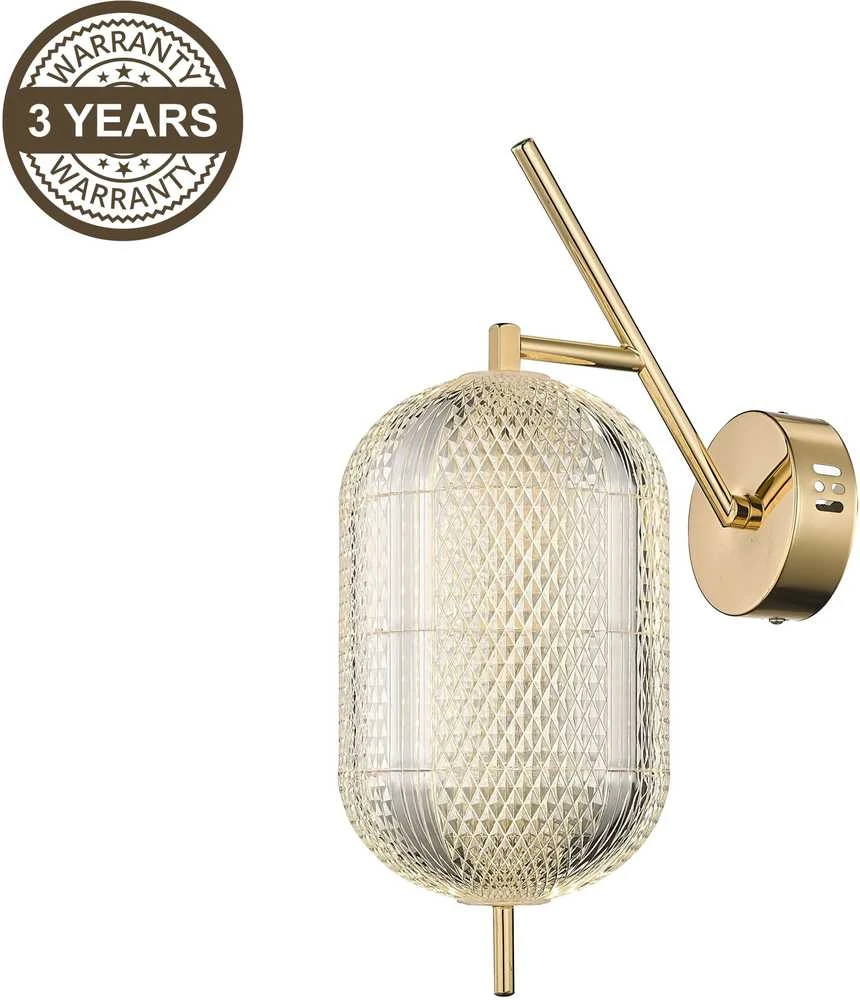 Sieninis šviestuvas Kinkiet Domoletti WALL LUMINAIRE LED C2360-1C GOLD