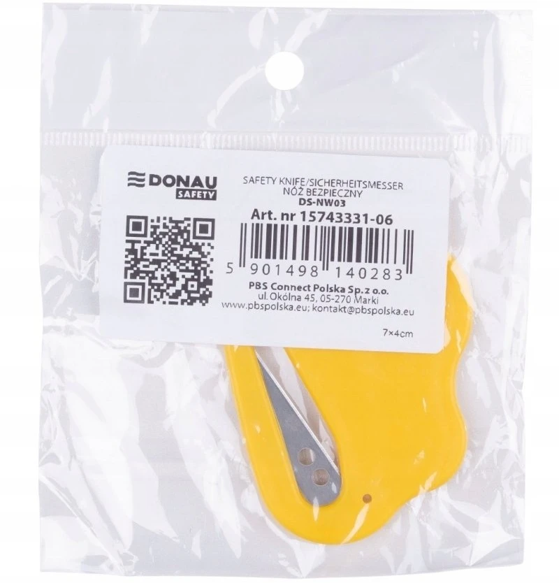 Maketavimo peiliukas DONAU SAFETY DS-NWO3 geltonas