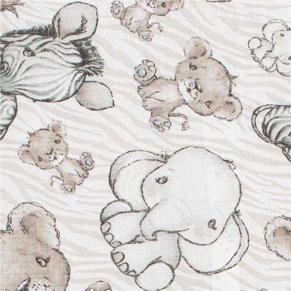 Medvilninės sauskelnės su spauda New Baby 70x80 cm 3 vnt. UNI