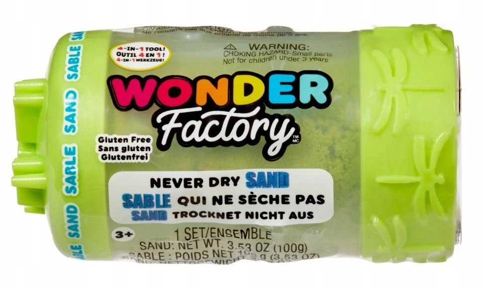 WONDER FACTORY NEVER DRY Kinetinis smėlis, 1 vnt.