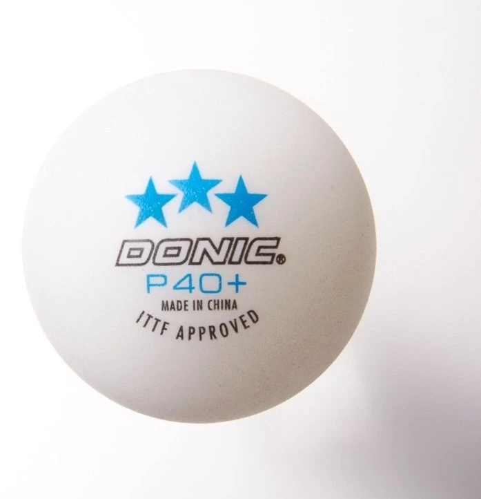 Stalo teniso kamuoliukai DONIC P40+ 3žv. ITTF 3vnt Baltas