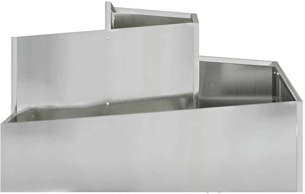 Sodo vazonas Sidabrinė 80 x 80 x 50 cm Galvanizuotas plienas