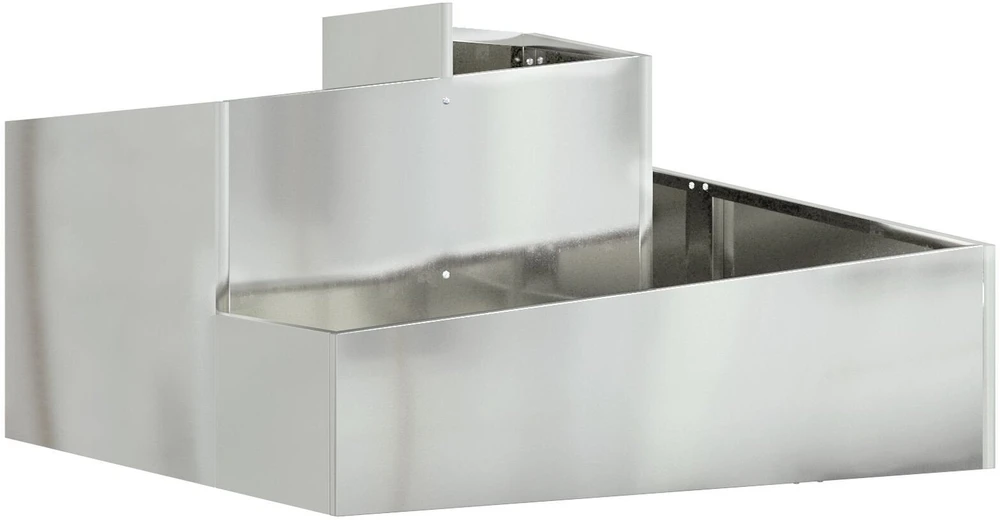 Sodo vazonas Sidabrinė 80 x 80 x 50 cm Galvanizuotas plienas