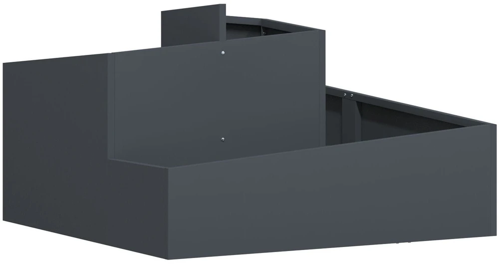 Sodo vazonas Antracito 80 x 80 x 50 cm Šaltai valcuotas plienas