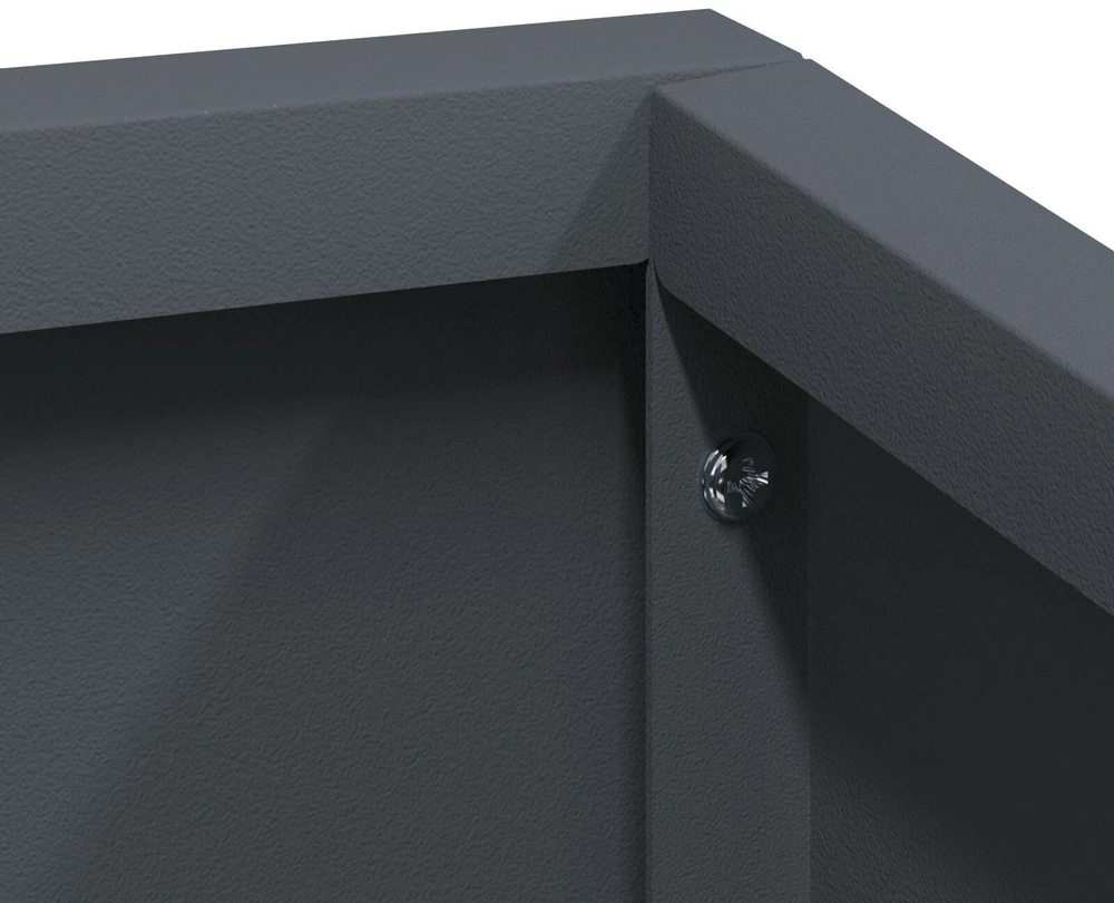 Sodo vazonas Antracito 80 x 80 x 50 cm Šaltai valcuotas plienas