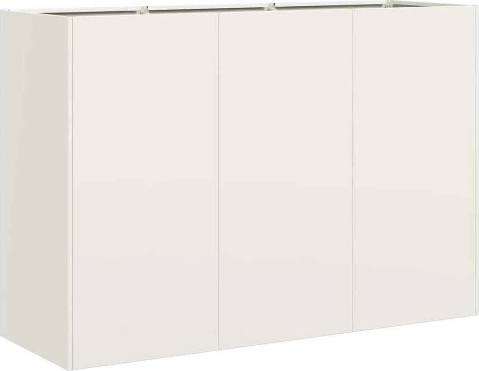 Lovelis, baltos spalvos, 120x40x80cm, šaltai valcuotas plienas
