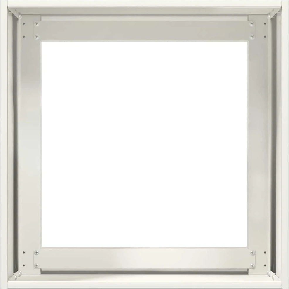 Lovelis, baltos spalvos, 40x40x40cm, šaltai valcuotas plienas