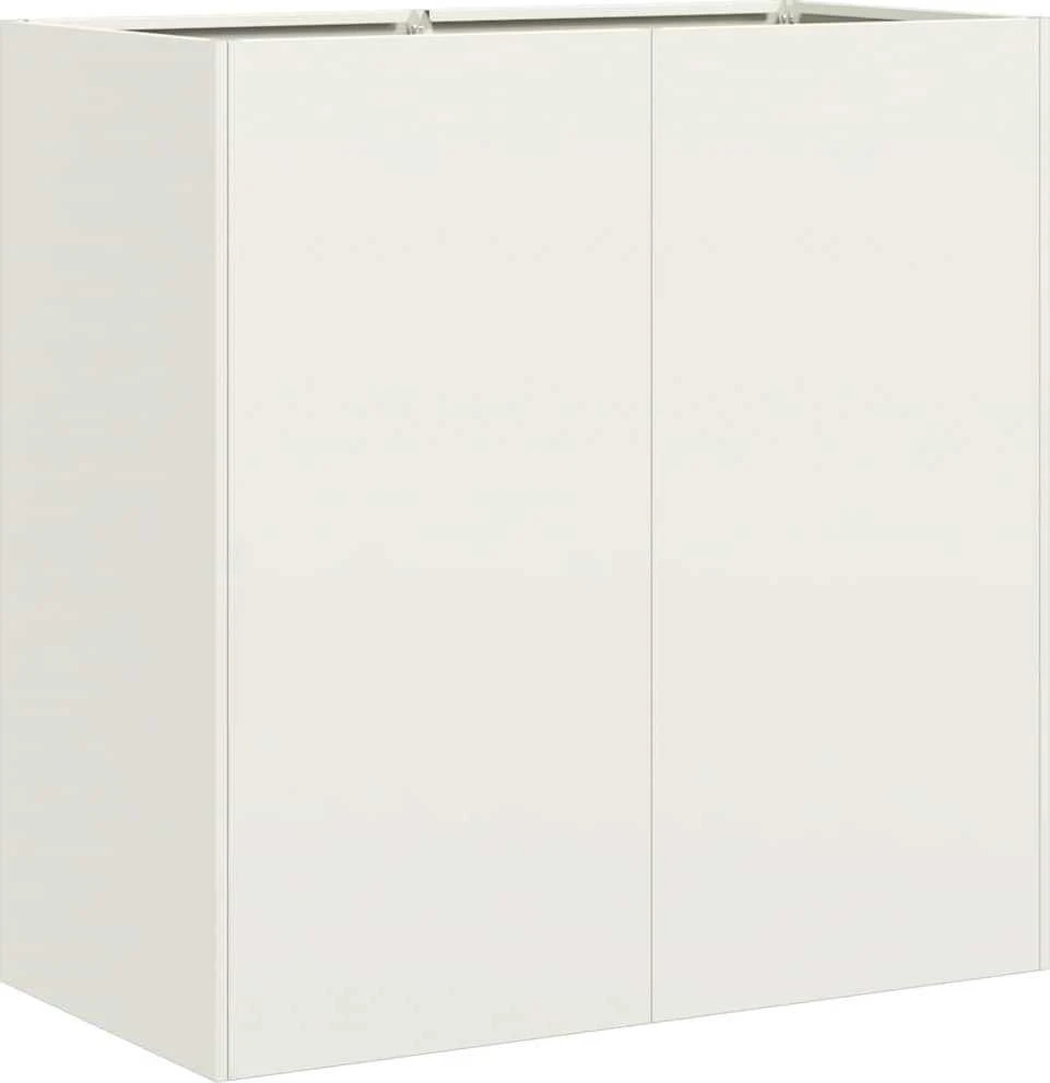 Lovelis, baltos spalvos, 80x40x80cm, šaltai valcuotas plienas