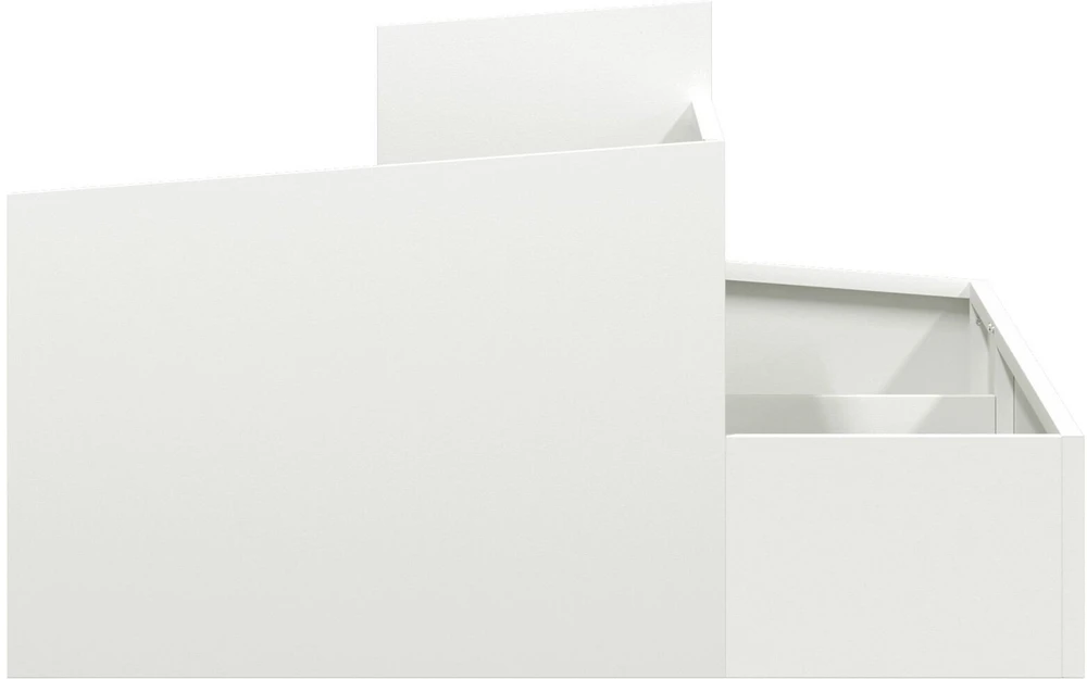 Sodo vazonas Balta 80 x 80 x 50 cm Šaltai valcuotas plienas