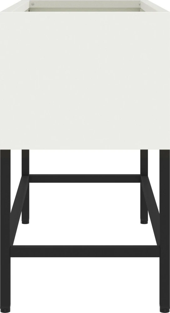 Pakeltas Sodo Vazonas Balta 60 x 26 x 48 cm Plienas